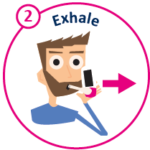 Step 2: exhale